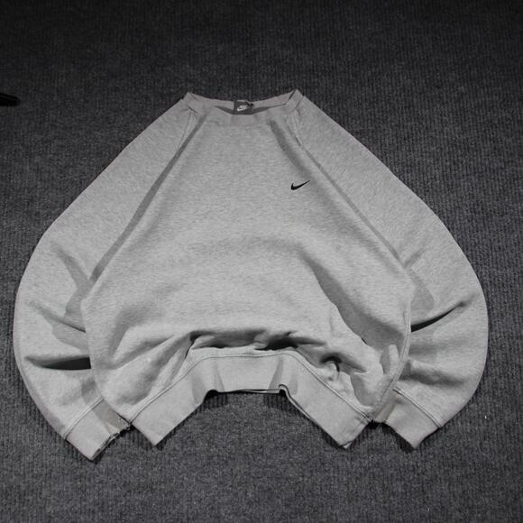 Nike Other - Vintage Nike Sweatshirt Womens M Gray Swoosh Y2K Sports Gym Essential Solid Rare